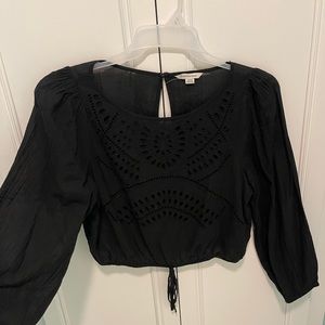 American Eagle Eyelet Top